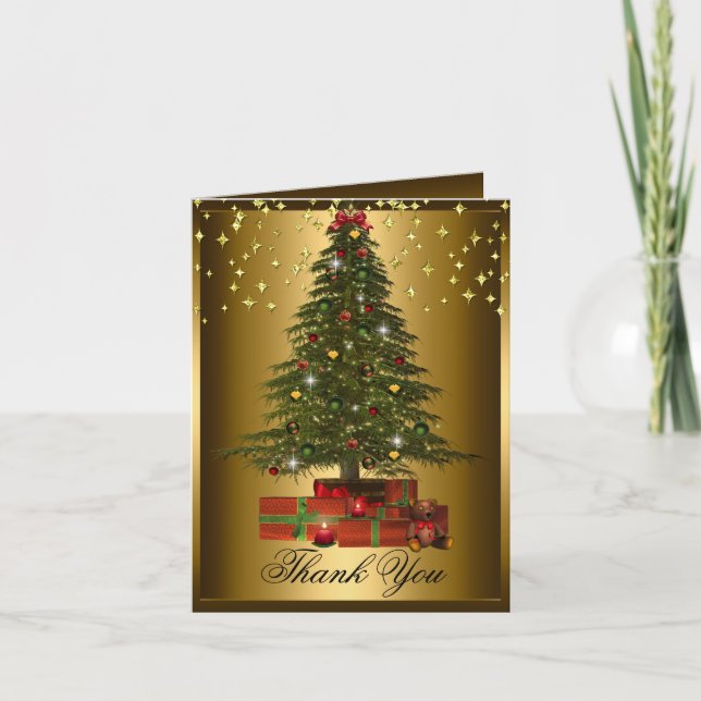 Weihnachten Weihnachten Weihnachten Weihnachten We Dankeskarte (Vorderseite)