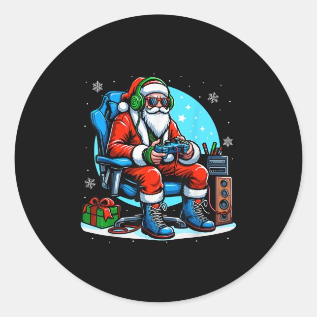 Weihnachten Weihnachten Weihnachten Weihnachten We Runder Aufkleber (Vorderseite)