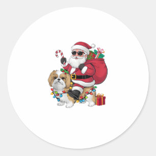 Weihnachten Weihnachten Weihnachten Weihnachten We Runder Aufkleber