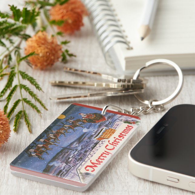 Weihnachten Weihnachten Weihnachten Weihnachten We Schlüsselanhänger (Vorderseite rechts)