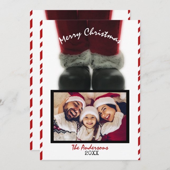 Weihnachten Weihnachten Weihnachten Weihnachtsfoto Einladung (Vorne/Hinten)