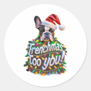 Weihnachten Weihnachten Weihnachten Weihnachtslich Runder Aufkleber