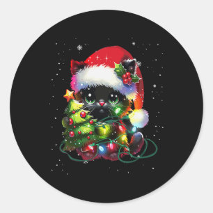 Weihnachten Weihnachten Weihnachts-Weihnachtsmannm Runder Aufkleber