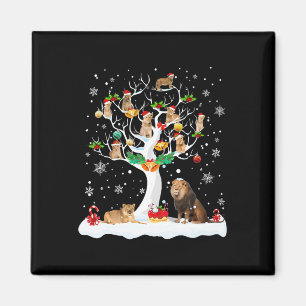 Weihnachten Weihnachten Weihnachtsbaum Hund Lover Magnet