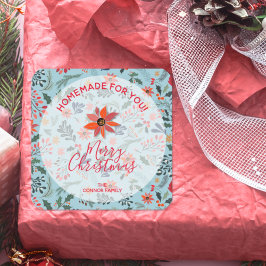 Weihnachten Weihnachten Weihnachtsfest Quadratischer Aufkleber