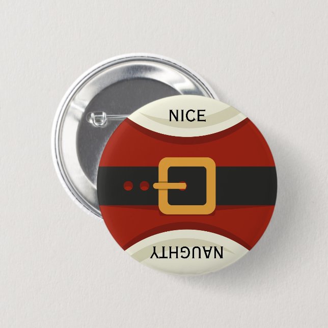 Weihnachten Weihnachten Weihnachtsmann Aughty & Ni Button (Vorne & Hinten)