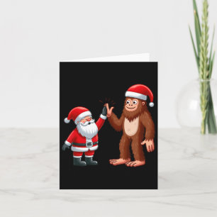 Weihnachten Weihnachten Weihnachtsmann Bigfoot Hoc Karte