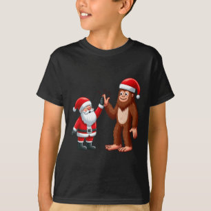 Weihnachten Weihnachten Weihnachtsmann Bigfoot Hoc T-Shirt