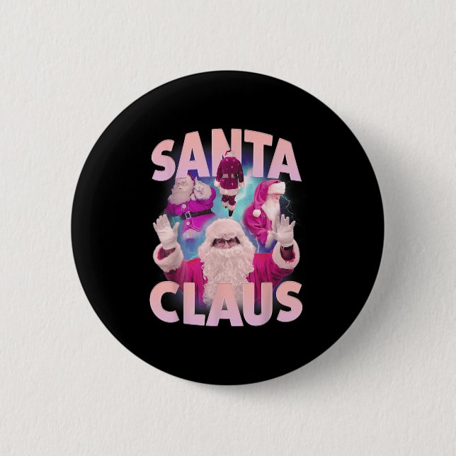Weihnachten Weihnachten Weihnachtsmann Bootleg 90e Button (Vorderseite)