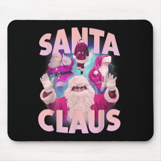 Weihnachten Weihnachten Weihnachtsmann Bootleg 90e Mousepad (Vorne)