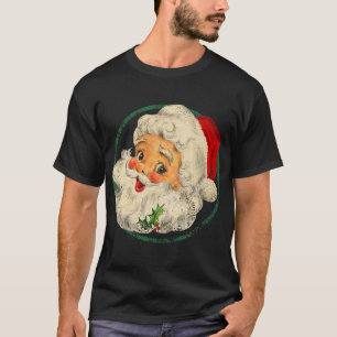 Weihnachten Weihnachten Weihnachtsmann Gesicht Alt T-Shirt