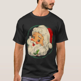 Weihnachten Weihnachten Weihnachtsmann Gesicht Alt T-Shirt
