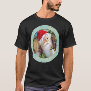 Weihnachten Weihnachten Weihnachtsmann Gesicht Alt T-Shirt