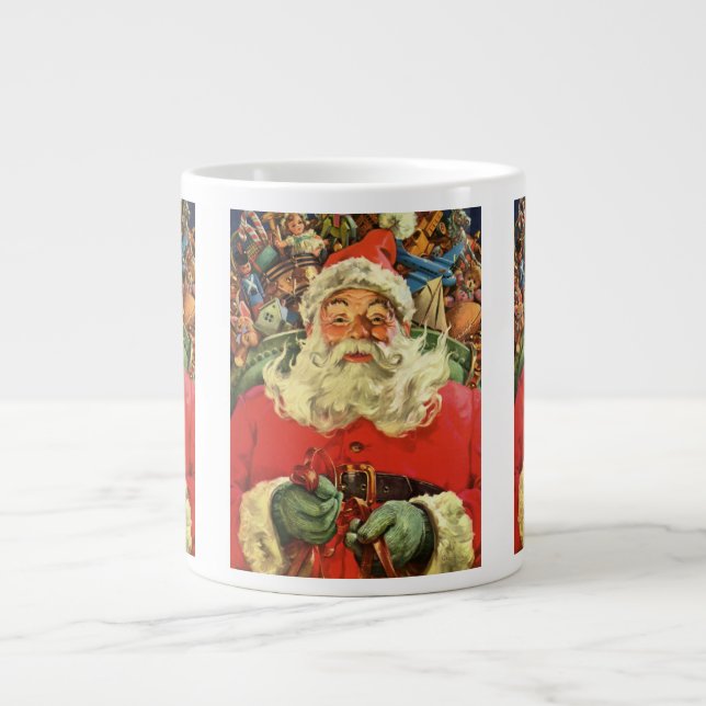 Weihnachten Weihnachten Weihnachtsmann im Roten Me Jumbo-Tasse (Vorderseite)