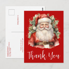 Weihnachten Weihnachten Weihnachtsmann lächeln Dan Postkarte