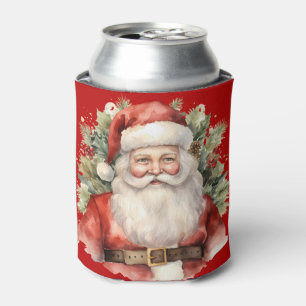 Weihnachten Weihnachten Weihnachtsmann Lächeln Dosenkühler