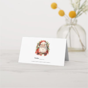 Weihnachten Weihnachten Weihnachtsmann Lächeln Tis Platzkarte