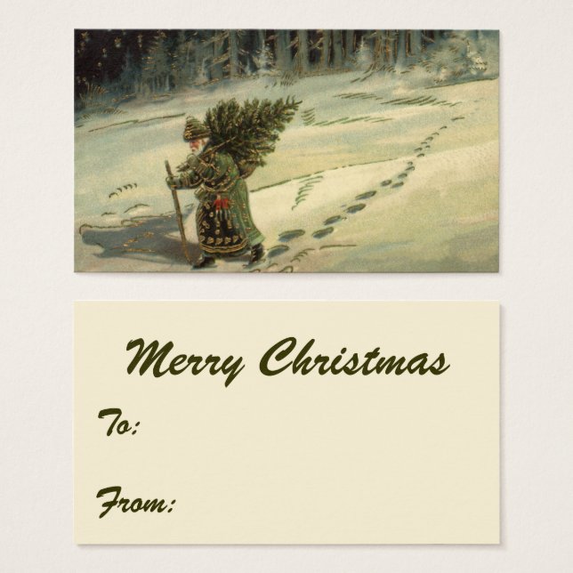 Weihnachten, Weihnachten, Weihnachtsmann mit einem (Vorne & Hinten)