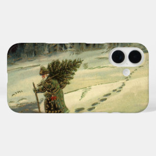 Weihnachten, Weihnachten, Weihnachtsmann mit einem iPhone 16 Hülle
