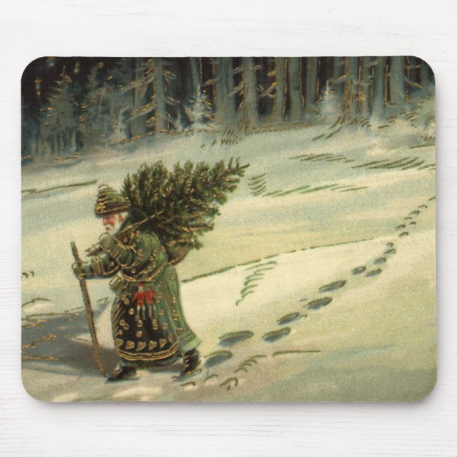 Weihnachten, Weihnachten, Weihnachtsmann mit einem Mousepad (Vorne)
