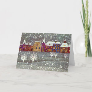 Weihnachten, Weihnachten, Weihnachtsmann, Pferd Op Feiertagskarte