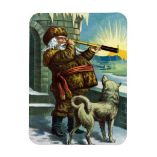 Weihnachten Weihnachten Weihnachtsmann Telescope D Magnet