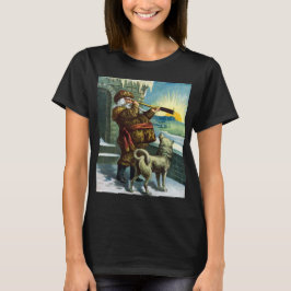 Weihnachten Weihnachten Weihnachtsmann Telescope D T-Shirt