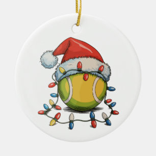 Weihnachten Weihnachten Weihnachtsmannmütze Sport Keramik Ornament