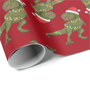 Weihnachten Weihnachten Weihnachtsmarkt T-Rex Weih Geschenkpapier