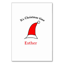 Weihnachten Weihnachten Weihnachtsnamen einfacher Tischnummer