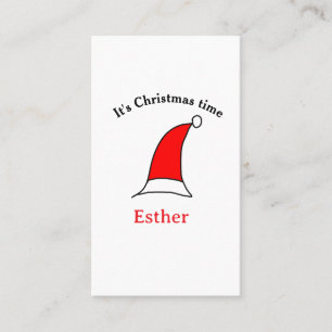 Weihnachten Weihnachten Weihnachtsnamen einfacher Visitenkarte
