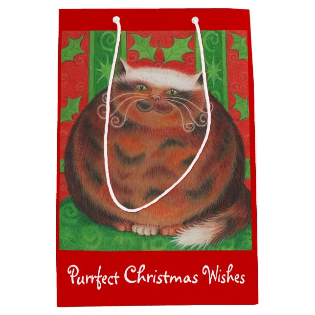 Weihnachten Weihnachten Wünsche Geschenktüte rot (Vorderseite)