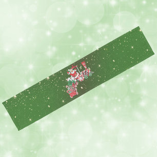 Weihnachten Weihnachten Zug Süßigkeiten Briefe Gol Kurzer Tischläufer
