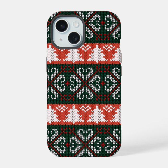 Weihnachten Weihnachts-Feiertag iPhone 15 Hülle (Rückseite)