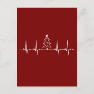 Weihnachten - Weihnachtsbaum - Herzschlag Postkarte