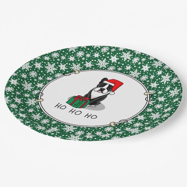Weihnachten - Weihnachtsbaum - Niedlich Pappteller (Schrägansicht)