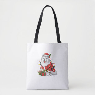 Weihnachten - Weihnachtsbeleuchtung - Samoyed Dog 