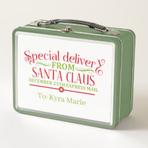 Weihnachten Weihnachtsbrief Metall Brotdose