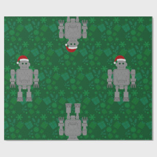 Weihnachten Weihnachtsclaus Robotergeschenke präse Geschenkpapier