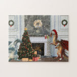 Weihnachten-Weihnachtsdragon-Familienzimmer Puzzle<br><div class="desc">Dieses Design kann durch Auswahl der Option Design bearbeiten personalisiert werden. Sie können auch auf andere Gegenstände übertragen. Kontaktieren Sie mich unter colorflowcreations@gmail.com oder nutzen Sie die Chat-Option oben auf der Seite, wenn Sie dieses Design auf einem anderen Produkt haben möchten oder Hilfe benötigen. Sehen Sie mehr von meinen Designs...</div>