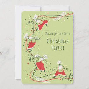 Weihnachten, Weihnachtsfeiertag, Koch mit Abendess Einladung