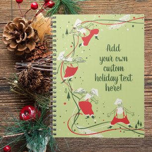 Weihnachten, Weihnachtsfeiertag, Koch mit Abendess Notizblock