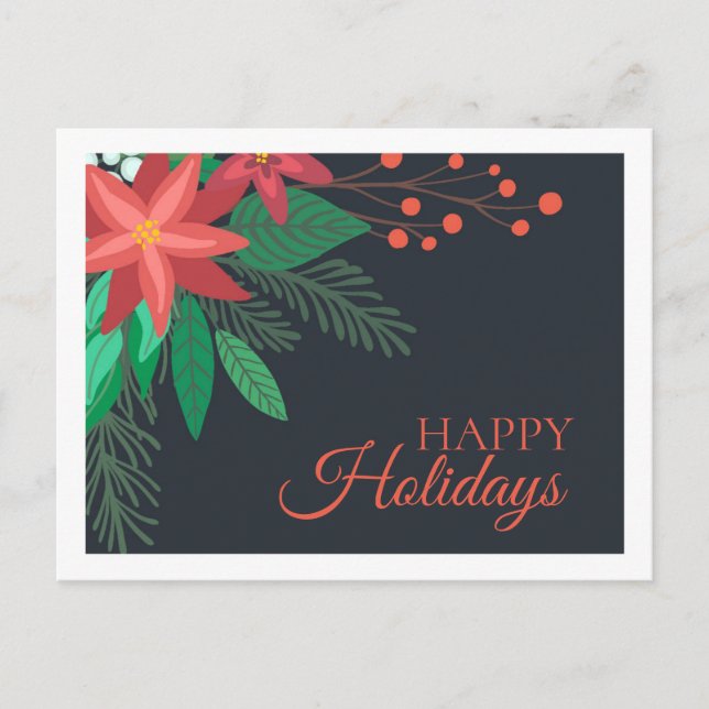 Weihnachten Weihnachtsfeiertage Postkarte (Vorderseite)