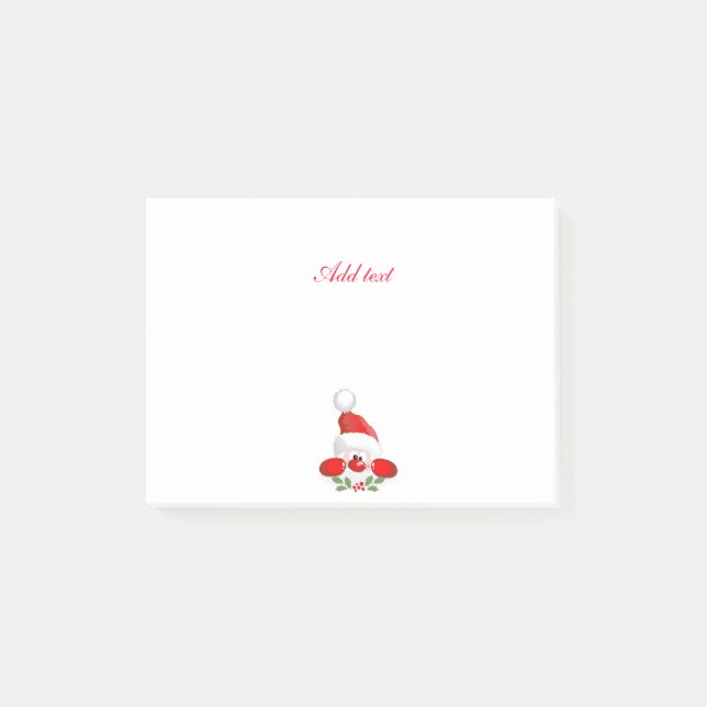 Weihnachten Weihnachtsgeschenk Post-it Klebezettel (Vorderseite)