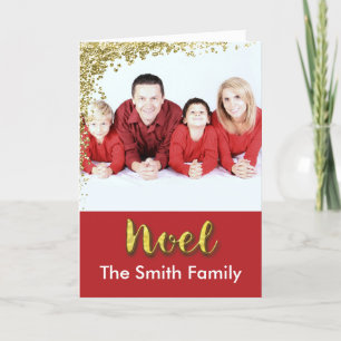 Weihnachten Weihnachtsgold auf Red Custom Foto & N