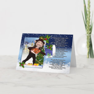 Weihnachten-Weihnachtskarte - Plattform die Hallen Feiertagskarte