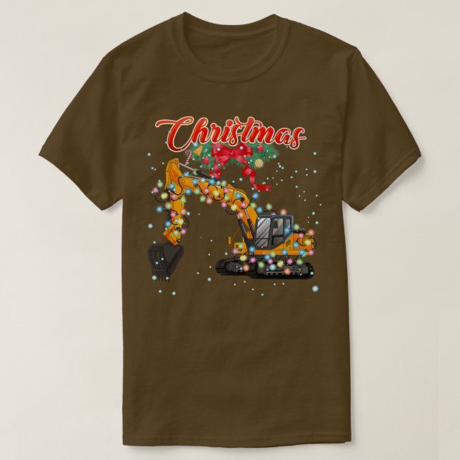 Weihnachten, Weihnachtskavator mit Weihnachtsbeleu T-Shirt (Design vorne)