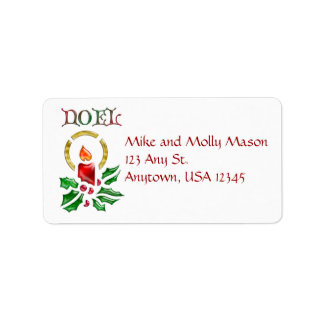 Weihnachten Weihnachtskerzen-Adressetiketten Adressaufkleber