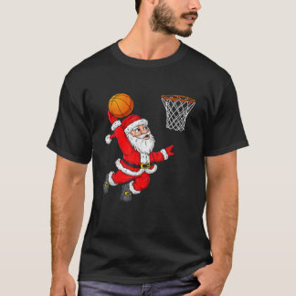 Weihnachten Weihnachtsklaus Dunka Basketball Funny T-Shirt