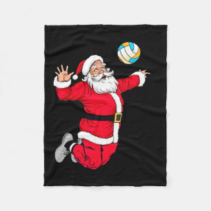 Weihnachten Weihnachtsklaus Dunking A Volleyball F Fleecedecke